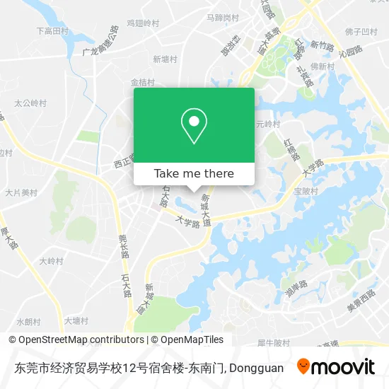 东莞市经济贸易学校12号宿舍楼-东南门 map