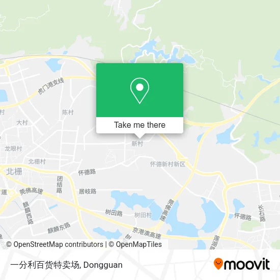 一分利百货特卖场 map