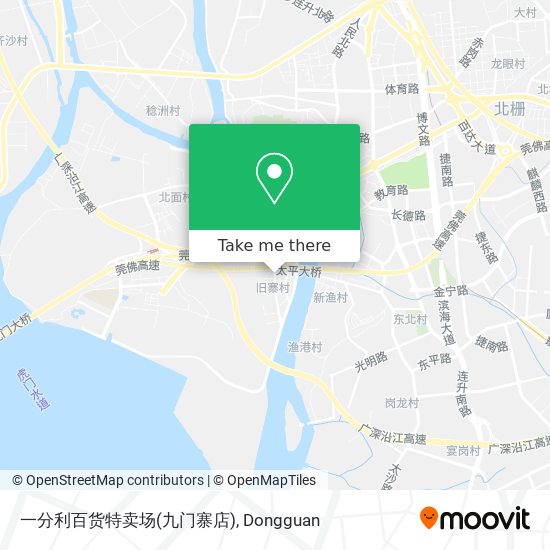 一分利百货特卖场(九门寨店) map
