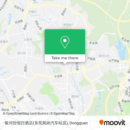 银河控假日酒店(东莞凤岗汽车站店) map