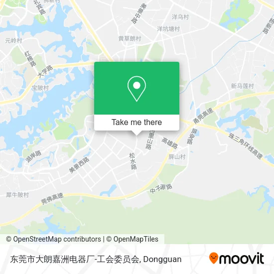 东莞市大朗嘉洲电器厂-工会委员会 map