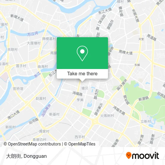 大朗街 map