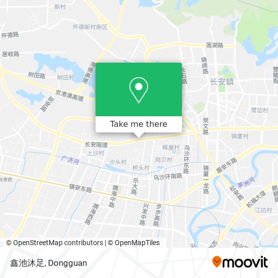 鑫池沐足 map