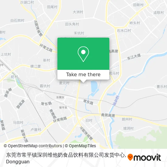 东莞市常平镇深圳维他奶食品饮料有限公司发货中心 map