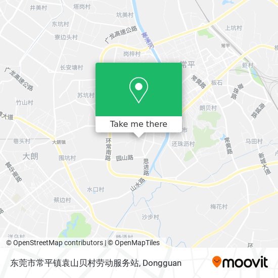 东莞市常平镇袁山贝村劳动服务站 map