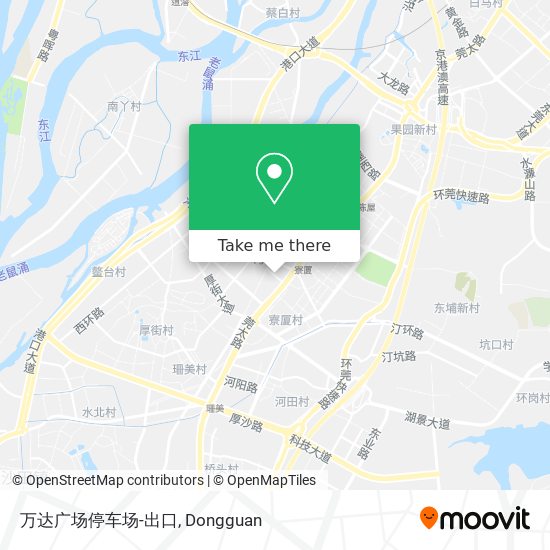 万达广场停车场-出口 map