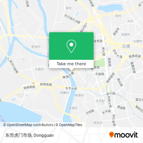 东莞虎门市场 map