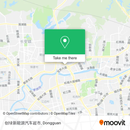创绿新能源汽车超市 map