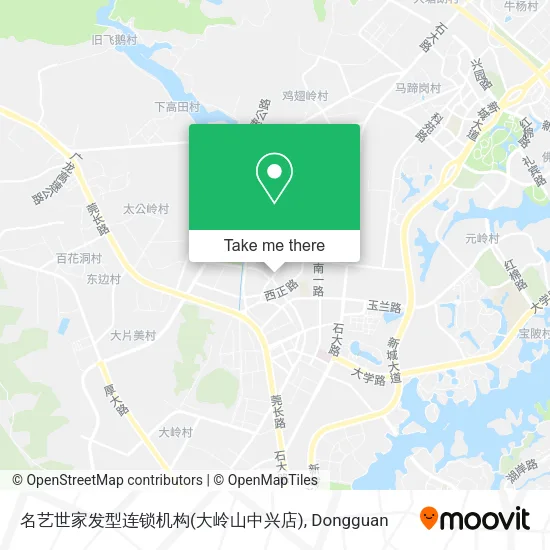 名艺世家发型连锁机构(大岭山中兴店) map