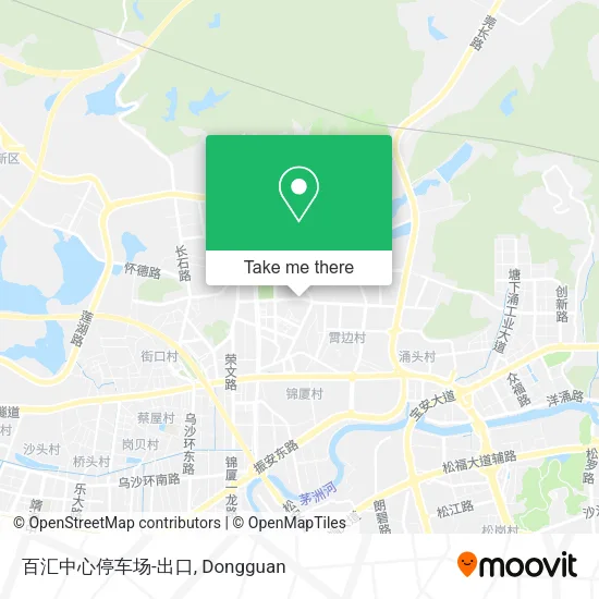 百汇中心停车场-出口 map