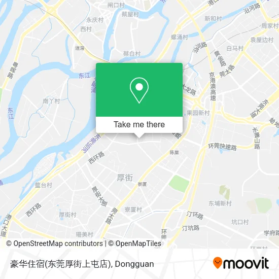 豪华住宿(东莞厚街上屯店) map
