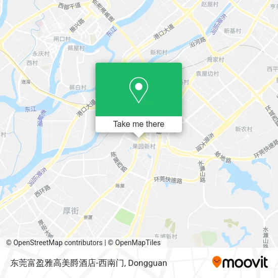 东莞富盈雅高美爵酒店-西南门 map
