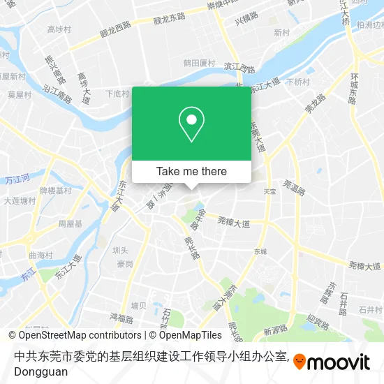 中共东莞市委党的基层组织建设工作领导小组办公室 map