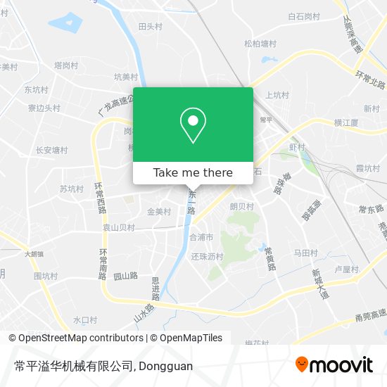常平溢华机械有限公司 map
