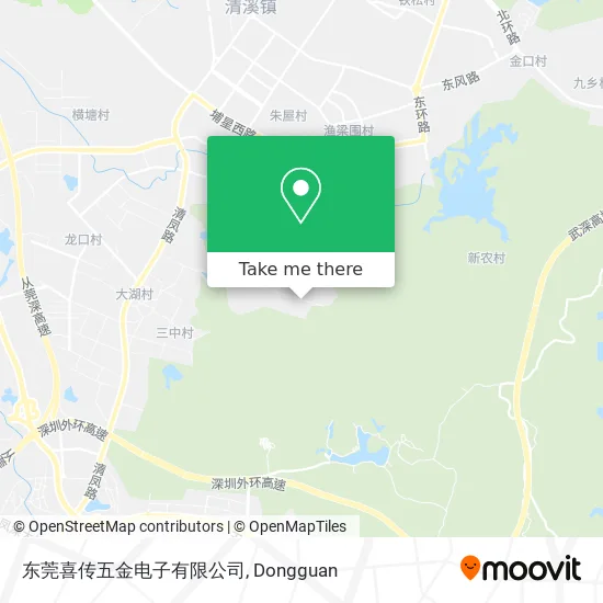 东莞喜传五金电子有限公司 map