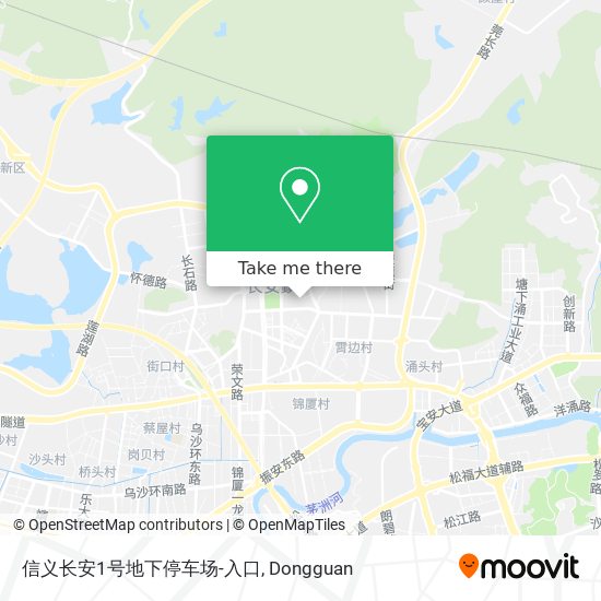 信义长安1号地下停车场-入口 map