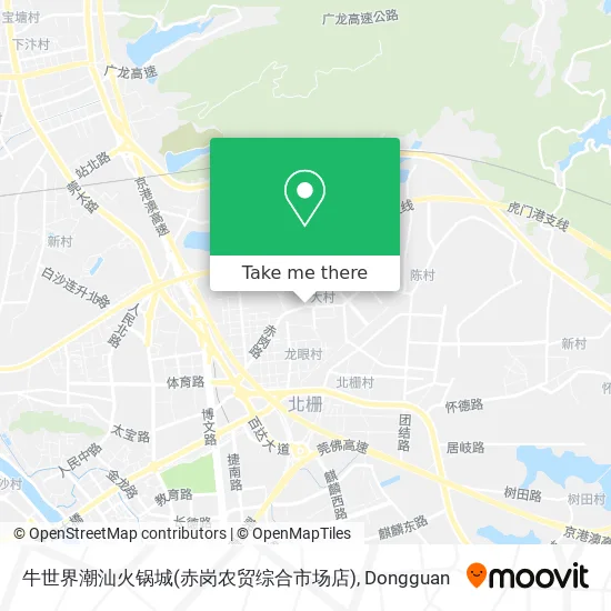 牛世界潮汕火锅城(赤岗农贸综合市场店) map