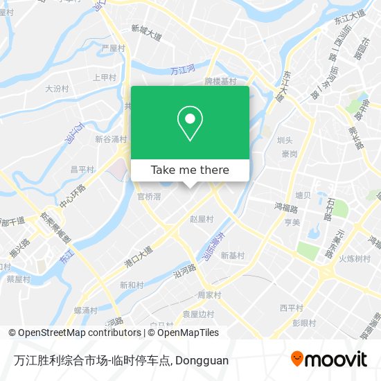 万江胜利综合市场-临时停车点 map