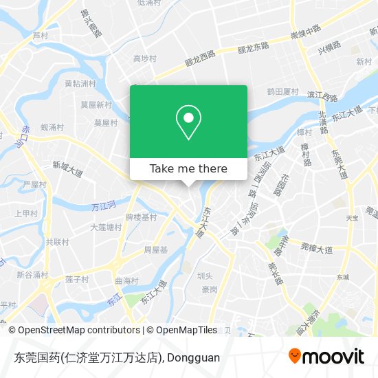 东莞国药(仁济堂万江万达店) map