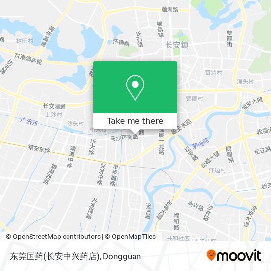东莞国药(长安中兴药店) map