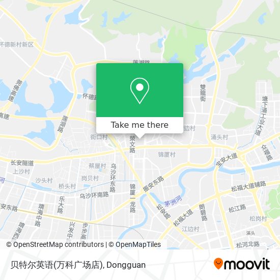 How To Get To 贝特尔英语 万科广场店 In 东莞市by Bus