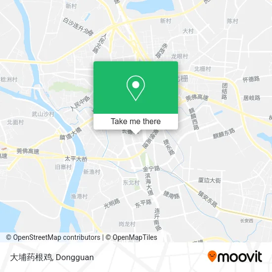大埔药根鸡 map