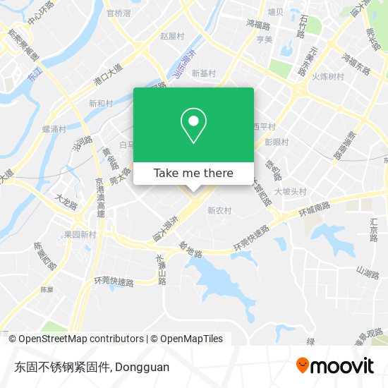 东固不锈钢紧固件 map