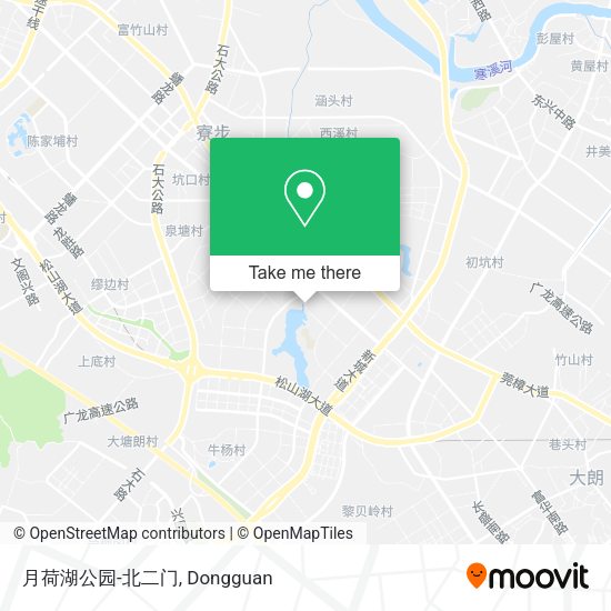月荷湖公园-北二门 map