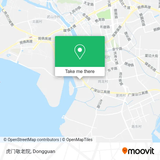 虎门敬老院 map