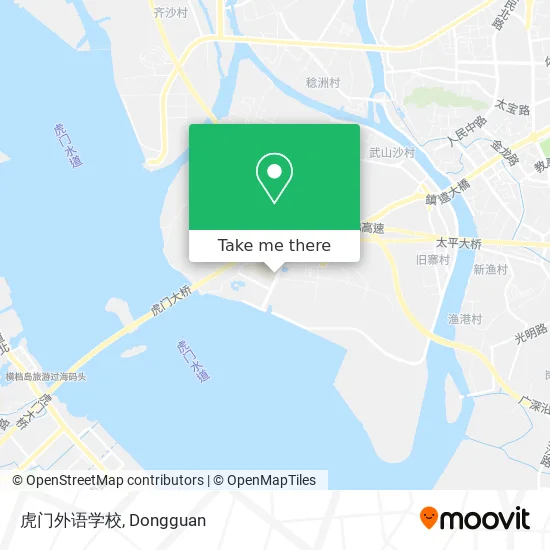 虎门外语学校 map