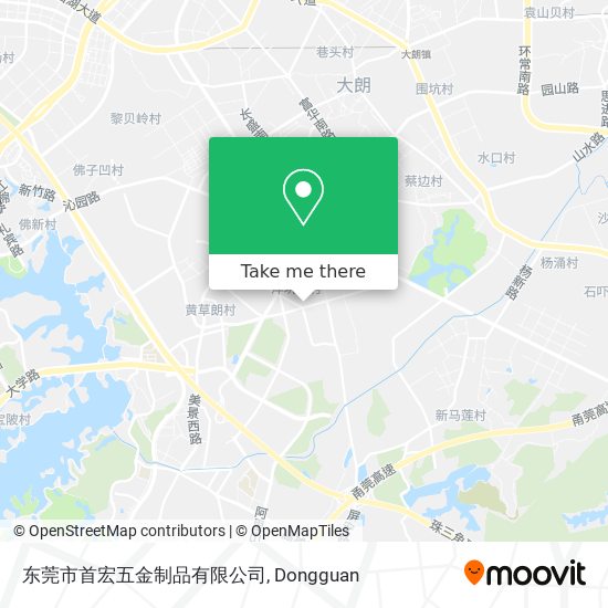 东莞市首宏五金制品有限公司 map