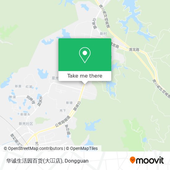 华诚生活园百货(大冚店) map