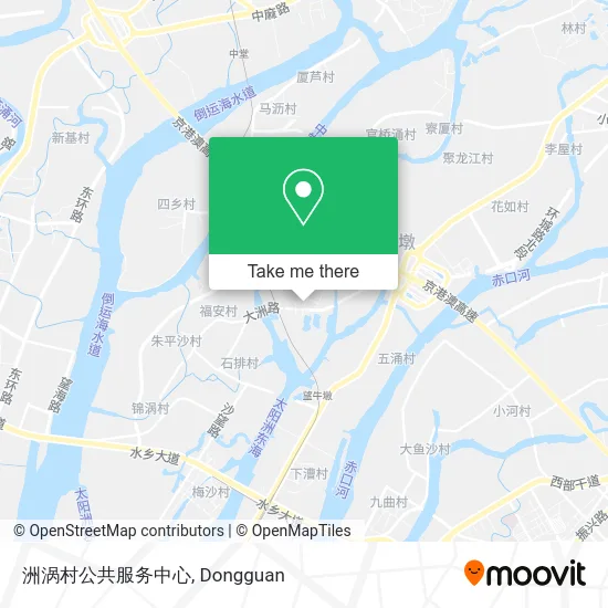 洲涡村公共服务中心 map