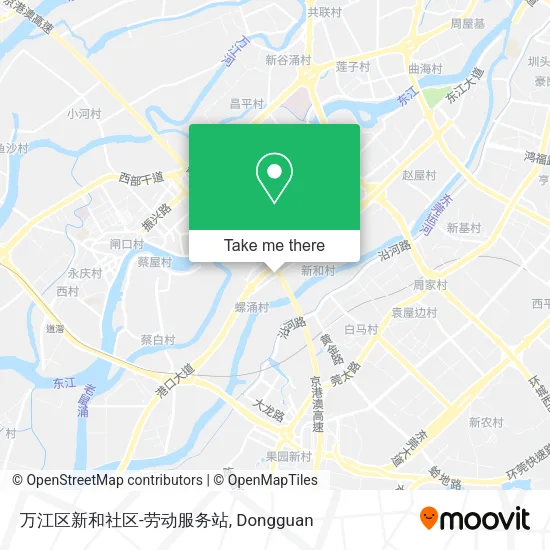 万江区新和社区-劳动服务站 map