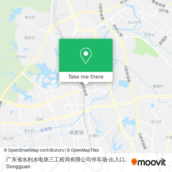 广东省水利水电第三工程局有限公司停车场-出入口 map
