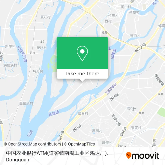中国农业银行ATM(道窖镇南阁工业区鸿达厂) map