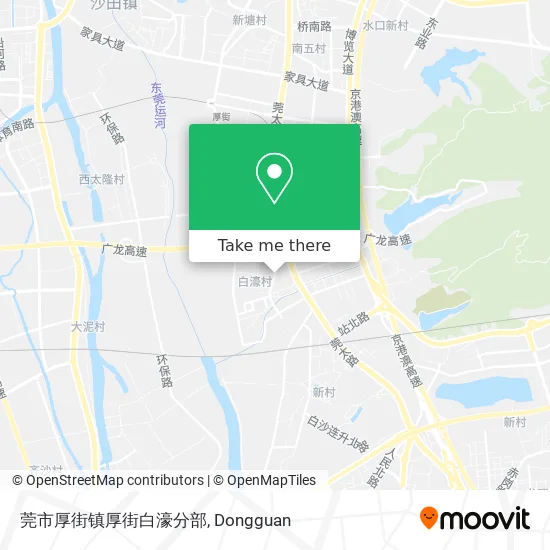 莞市厚街镇厚街白濠分部 map