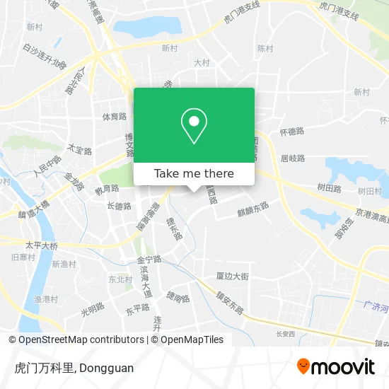 虎门万科里 map