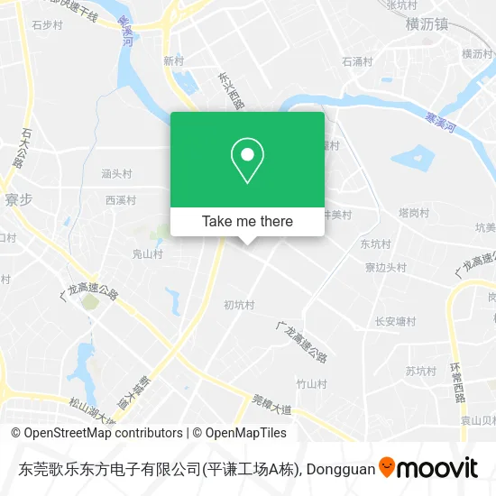 东莞歌乐东方电子有限公司(平谦工场A栋) map