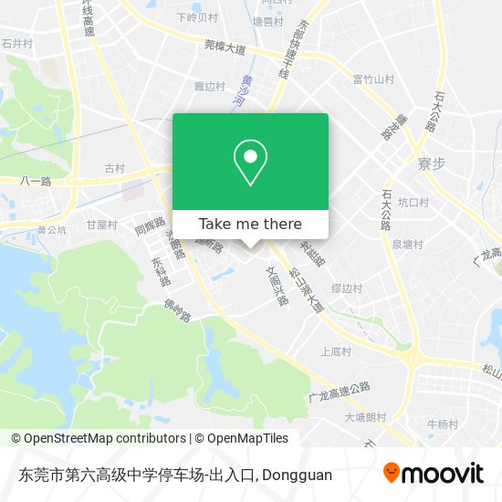 东莞市第六高级中学停车场-出入口 map