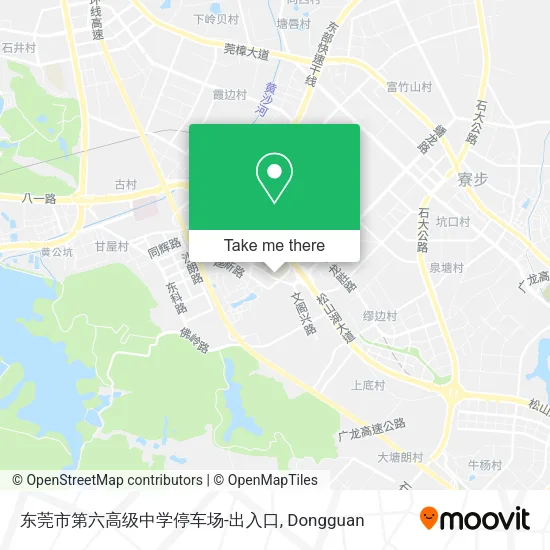 东莞市第六高级中学停车场-出入口 map