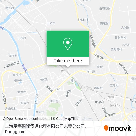 上海示宇国际货运代理有限公司东莞分公司 map