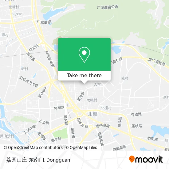 荔园山庄-东南门 map