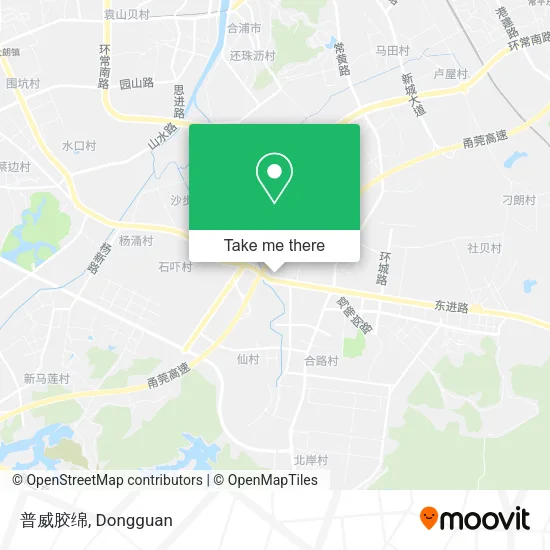 普威胶绵 map