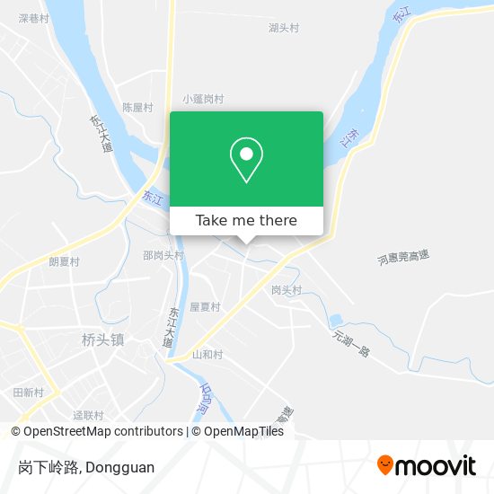 岗下岭路 map