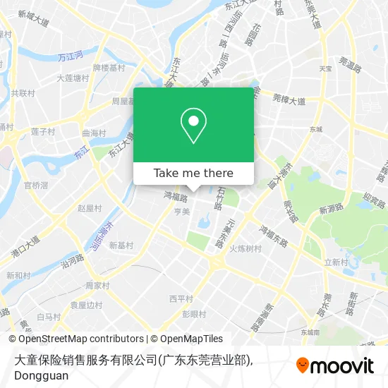 大童保险销售服务有限公司(广东东莞营业部) map