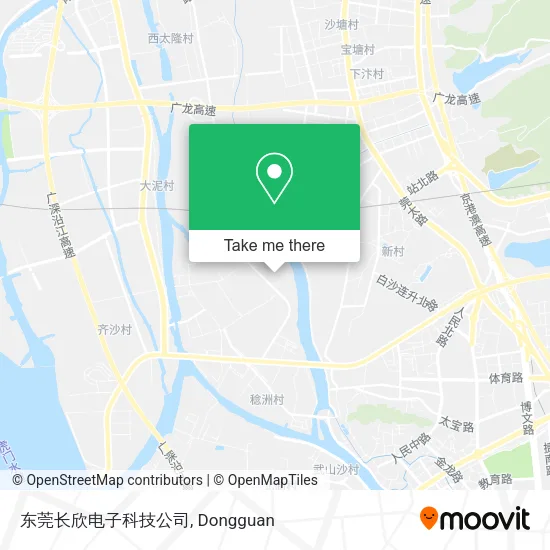 东莞长欣电子科技公司 map