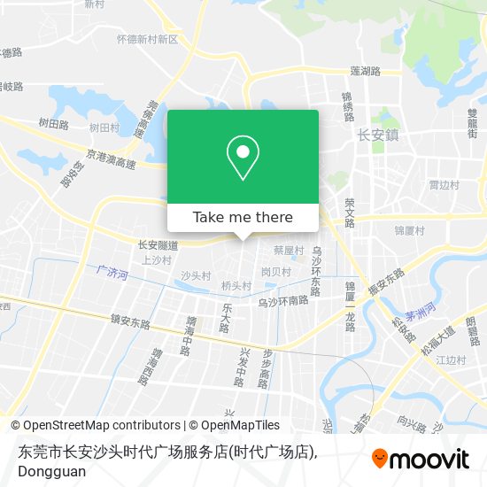 东莞市长安沙头时代广场服务店(时代广场店) map