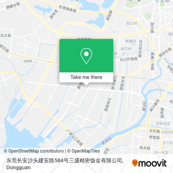 东莞长安沙头建安路584号三盛精密饭金有限公司 map