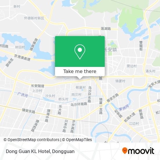 Dong Guan KL Hotel map